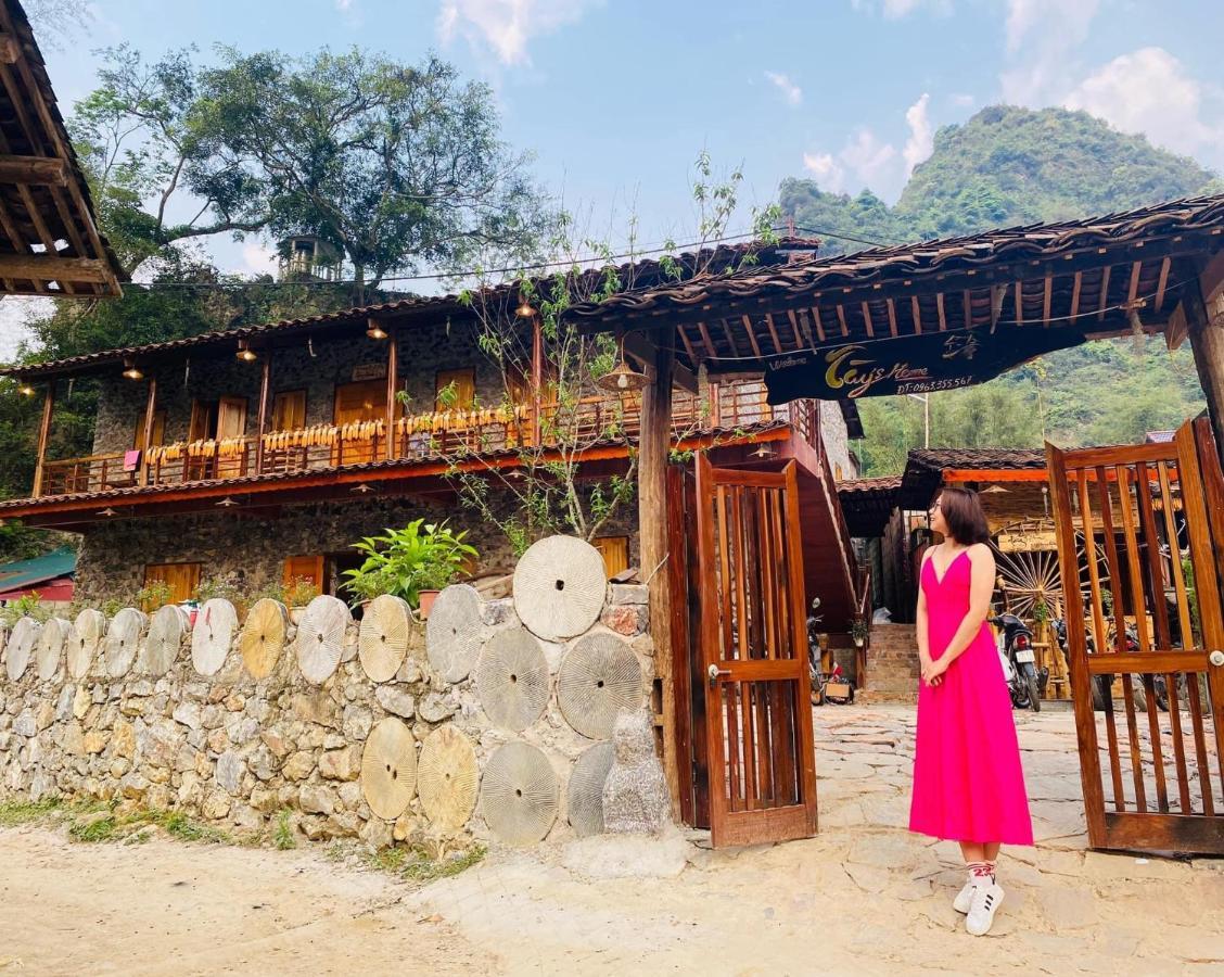 كاو بانغ Tay Homestay Lang Da Co Khuoi Ky- Ban Gioc المظهر الخارجي الصورة